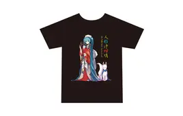 【月光円舞花模様】初音ミク　Tシャツ XLサイズ